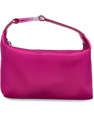 Eera Moon Satin Top Handle Bag - Purple