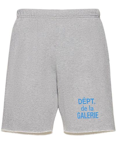 GALLERY DEPT. Shorts in felpa con logo - Grigio