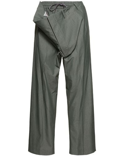 Vivienne Westwood Pantalon formel en coton wreck - Gris