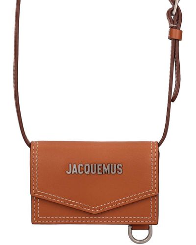 Jacquemus 'le Porte Azur' Crossbody Cardholder - Brown