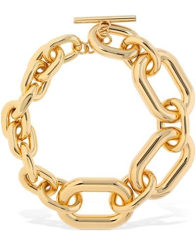 Rabanne Xl Link Collar Necklace - Metallic