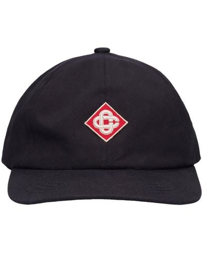 Casablancabrand Logo Cotton Baseball Cap - Blue