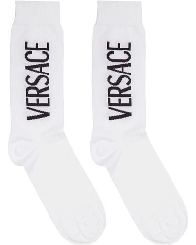 Versace コットンブレンドソックス - ホワイト