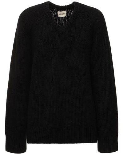 Khaite Nalani Cashmere Sweater - Black