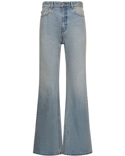 Balenciaga Cotton Flared Jeans - Gray