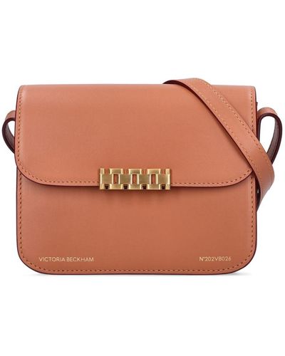 Victoria Beckham Eva Mini Leather Shoulder Bag - Brown