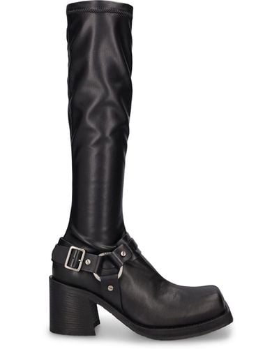 Acne Studios 80mm Balius Faux Leather Tall Boots - Black