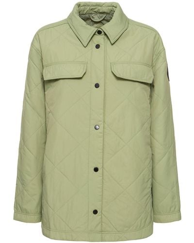 Canada Goose Albany Quilted Tech Shirt Jacket - Green
