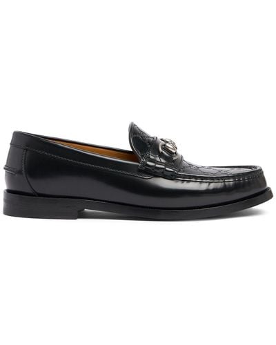 Gucci Kaveh Leather Loafers - Black