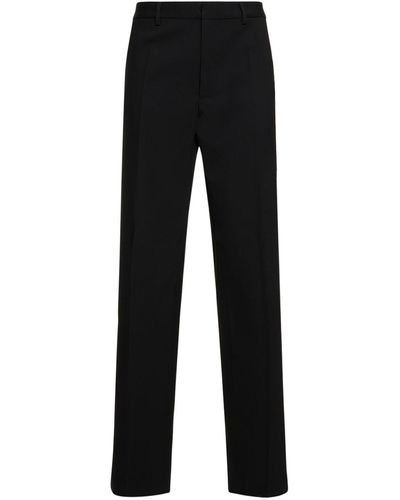 DSquared² Pantalon relaxed en laine stretch - Noir