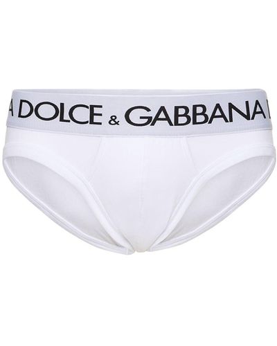 Dolce & Gabbana Logo Cotton Briefs - White