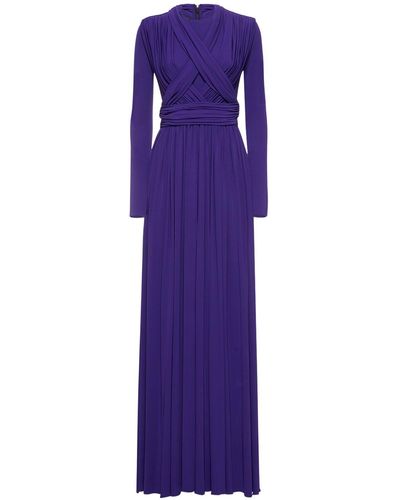 Giambattista Valli Viscose Jersey Maxi Dress - Purple
