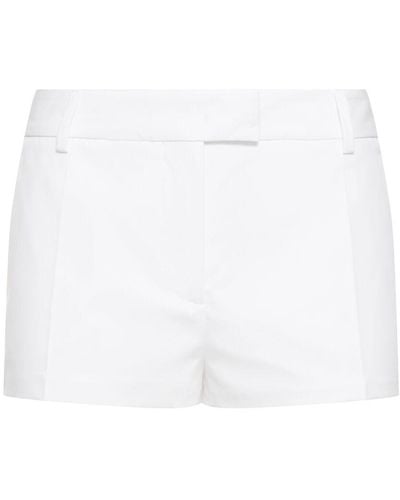 Valentino Poplin Shorts - White