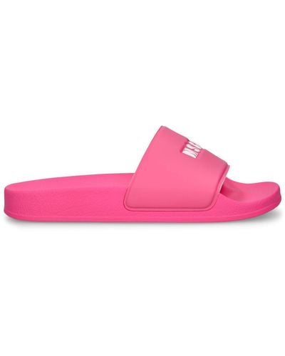 MSGM 15mm Hohe Sandalen Aus Gummi - Pink