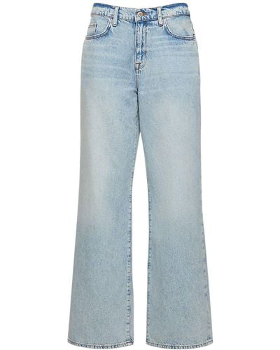 Triarchy Ms. Miley Mid-rise baggy Cotton Jeans - Blue