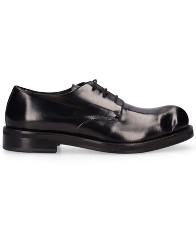 Acne Studios Berby Leather Lace Up Shoes - Black