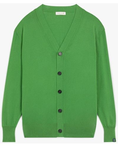 Mackintosh Green Cotton Cardigan