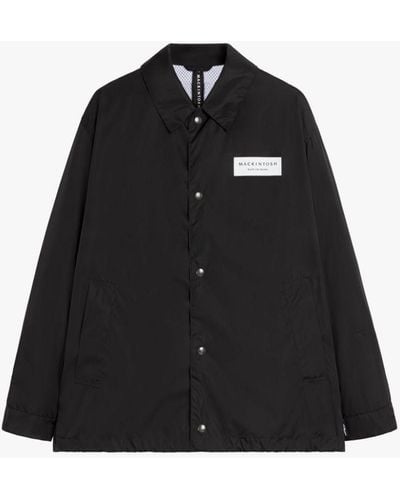 Mackintosh Teeming Black Nylon Packable Coach Jacket