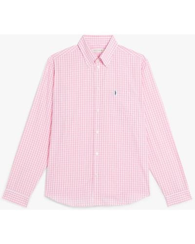 Mackintosh Bloomsbury Pink Check Cotton Shirt Gsc-107