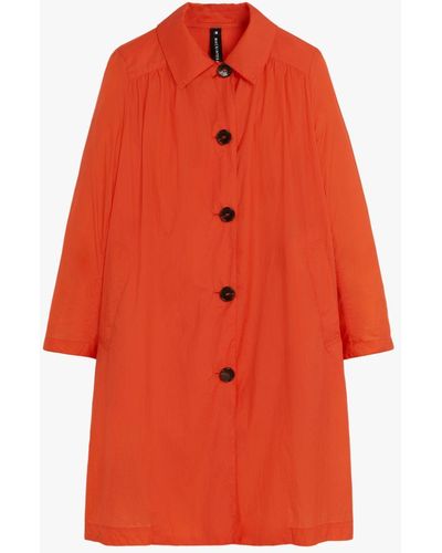 Mackintosh Hana Orange Nylon Overcoat Lmj-018