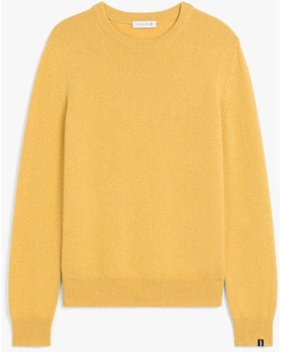 Mackintosh Holkham Yellow Cashmere Crewneck Sweater