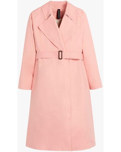 Mackintosh Kintore Pink Bonded Cotton Trench Coat Lr-1039
