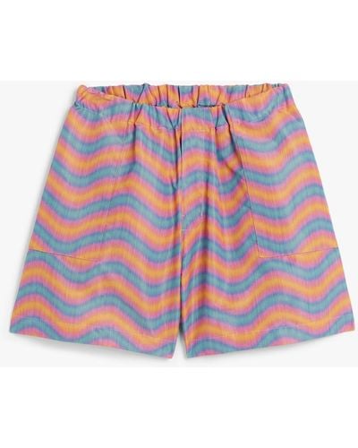 Mackintosh Captain Wave Print Nylon Shorts Gtm-223 - Pink