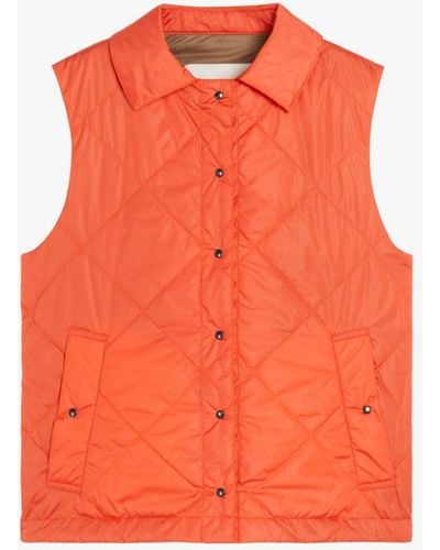 Mackintosh Annabel Orange Nylon Quilted Liner Vest Lqv-005