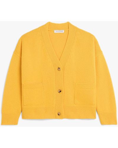 Mackintosh Kelle Yellow Wool Cardigan