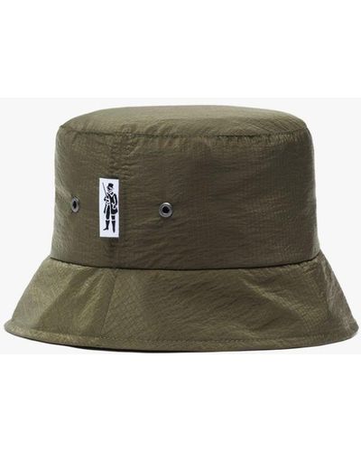 Mackintosh Pelting Military Nylon Bucket Hat Acc-ha05 - Green