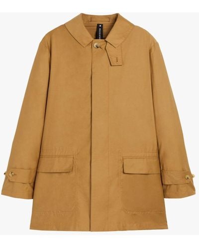 Mackintosh A-line Torrential Mocha Cotton Blend Raincoat Gmm-220 - Brown