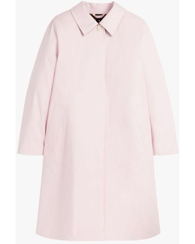 Mackintosh Banton Pink Bonded Cotton Coat