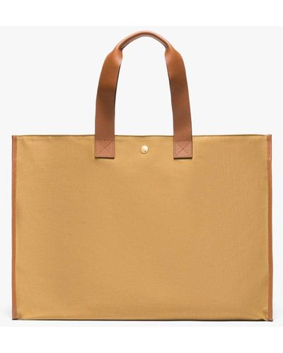 Mackintosh L/uniform Natural & Olive Bonded Cotton Foldable Bag