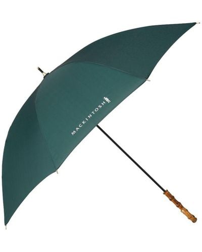 Mackintosh Heriot Bamboo Handle Stick Umbrella Cedar Acc-030 - Green