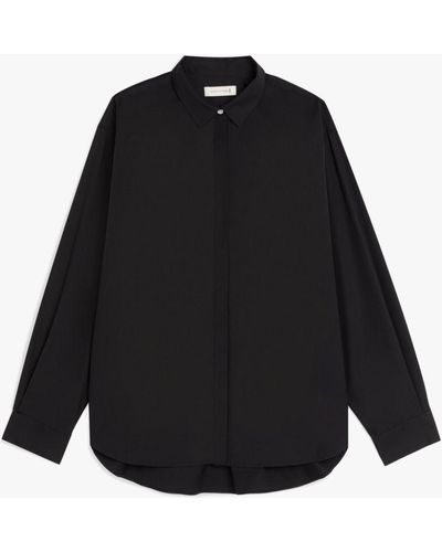 Mackintosh Bluebells Black Cotton Shirt
