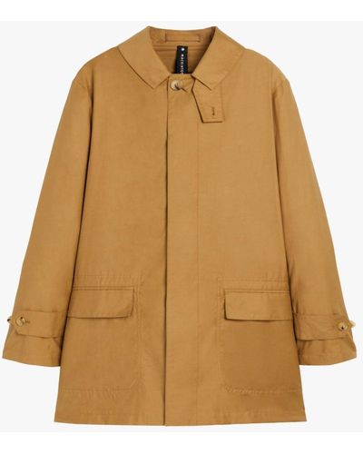 Mackintosh A-line Torrential Mocha Cotton Blend Raincoat Gmm-220 - Brown