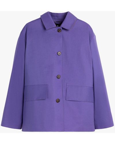 Mackintosh Zinnia Purple Bonded Cotton Jacket