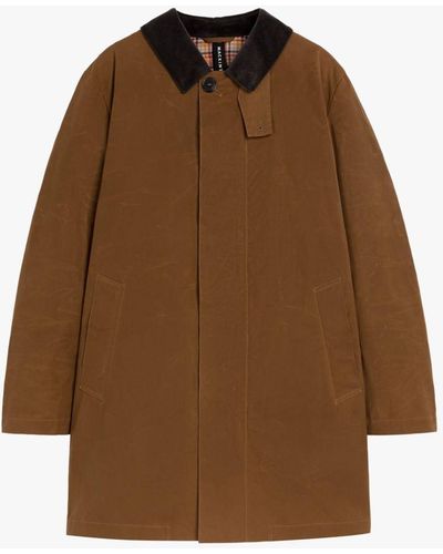 Mackintosh Norfolk Brown Waxed Cotton Coat