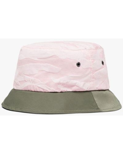 Mackintosh Pelting Pink Camo Nylon Bucket Hat