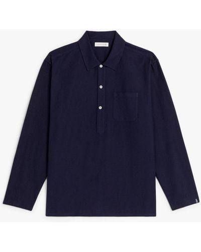 Mackintosh Military Navy Cotton Shirt Gsm-201 - Blue