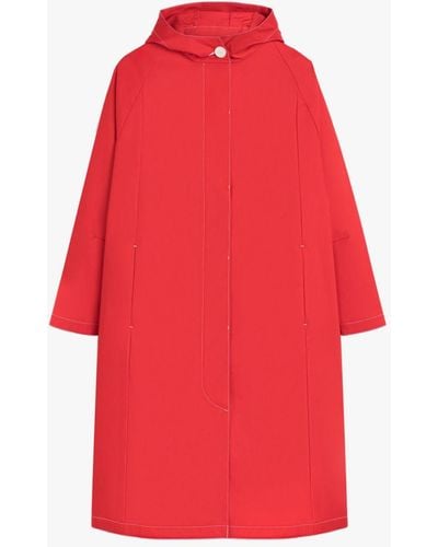 Mackintosh Aloe Red Raintec Cotton Hooded Coat
