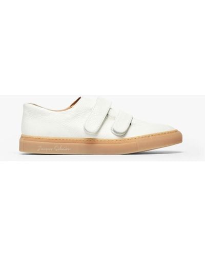 Mackintosh Jacques Solovière White Leather Velcro® Sneakers