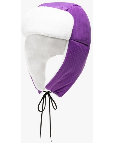 Mackintosh Frozen Purple Nylon Trapper Hat Acc-ha07