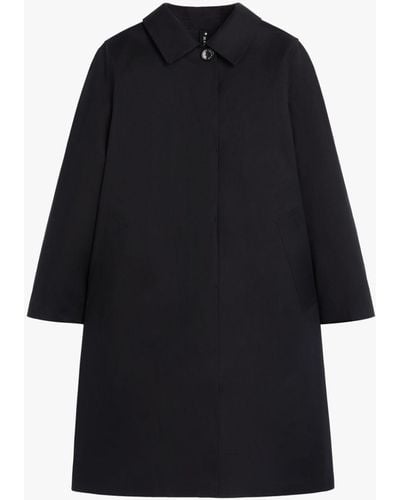 Mackintosh Banton Black Bonded Cotton Coat Lr-1032