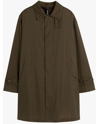 Mackintosh Soho Khaki Nylon Packable Raincoat - Green