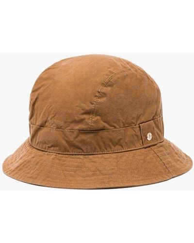 Mackintosh Rainie Brown Waxed Cotton Bucket Hat