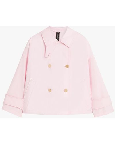 Mackintosh Humbie Pink Eco Dry Short Double-breasted Overcoat