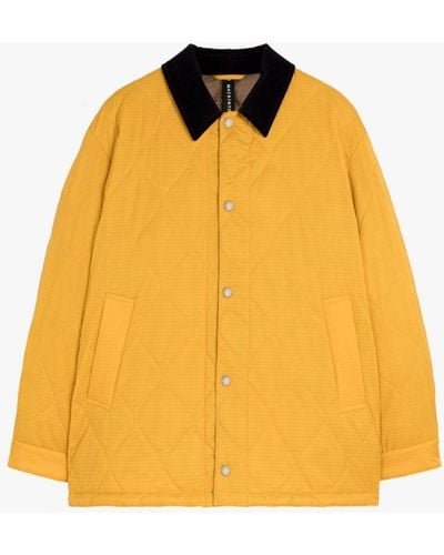 Mackintosh Teeming Yellow Nylon Quilted Coach Jacket
