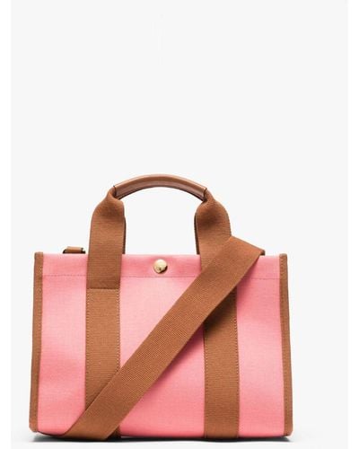 Mackintosh L/uniform Natural & Pink Bonded Cotton Mini Press Bag