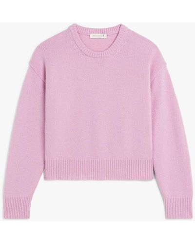 Mackintosh Kayleigh Pink Wool Crewneck Sweater